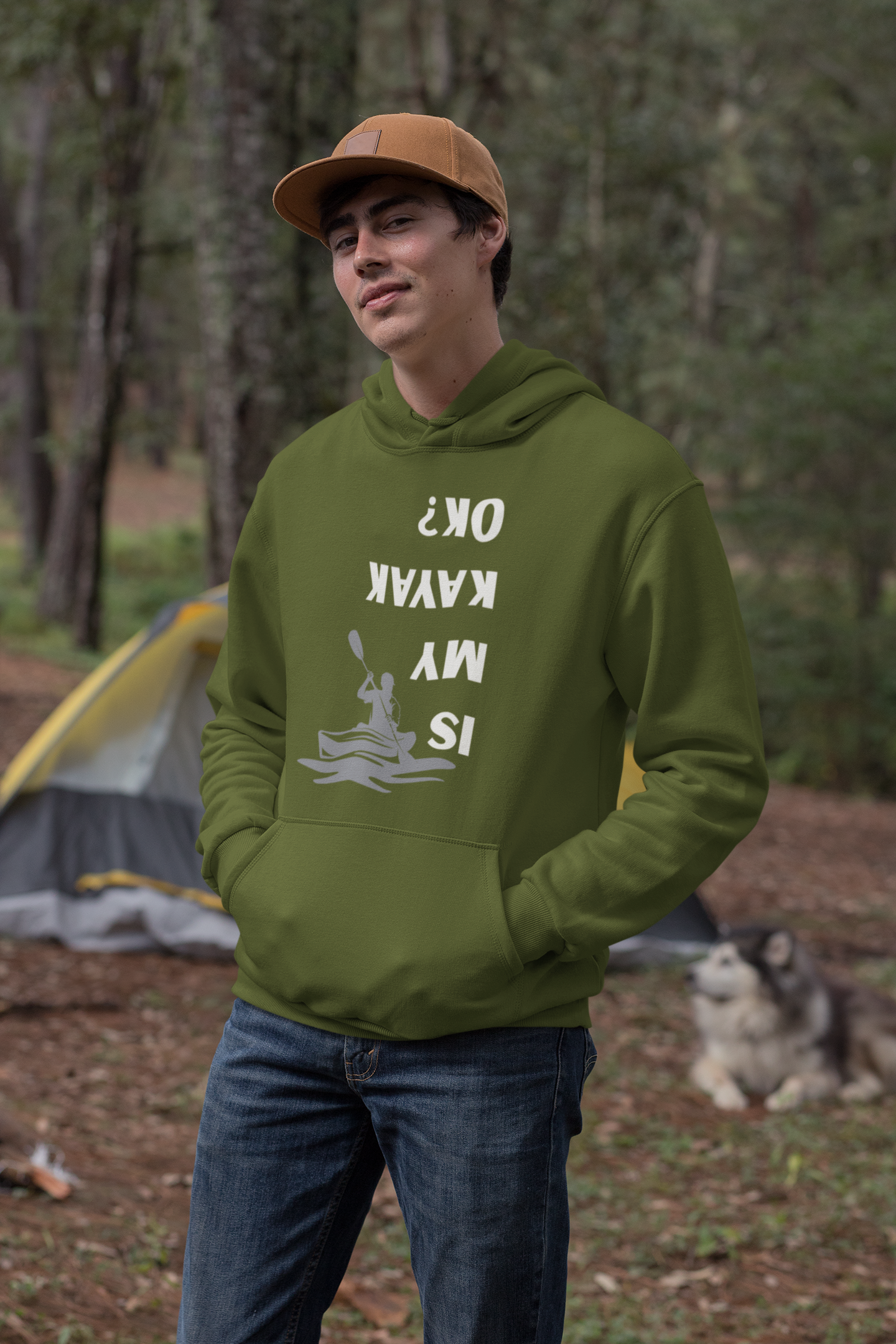 sudadera hombre verde