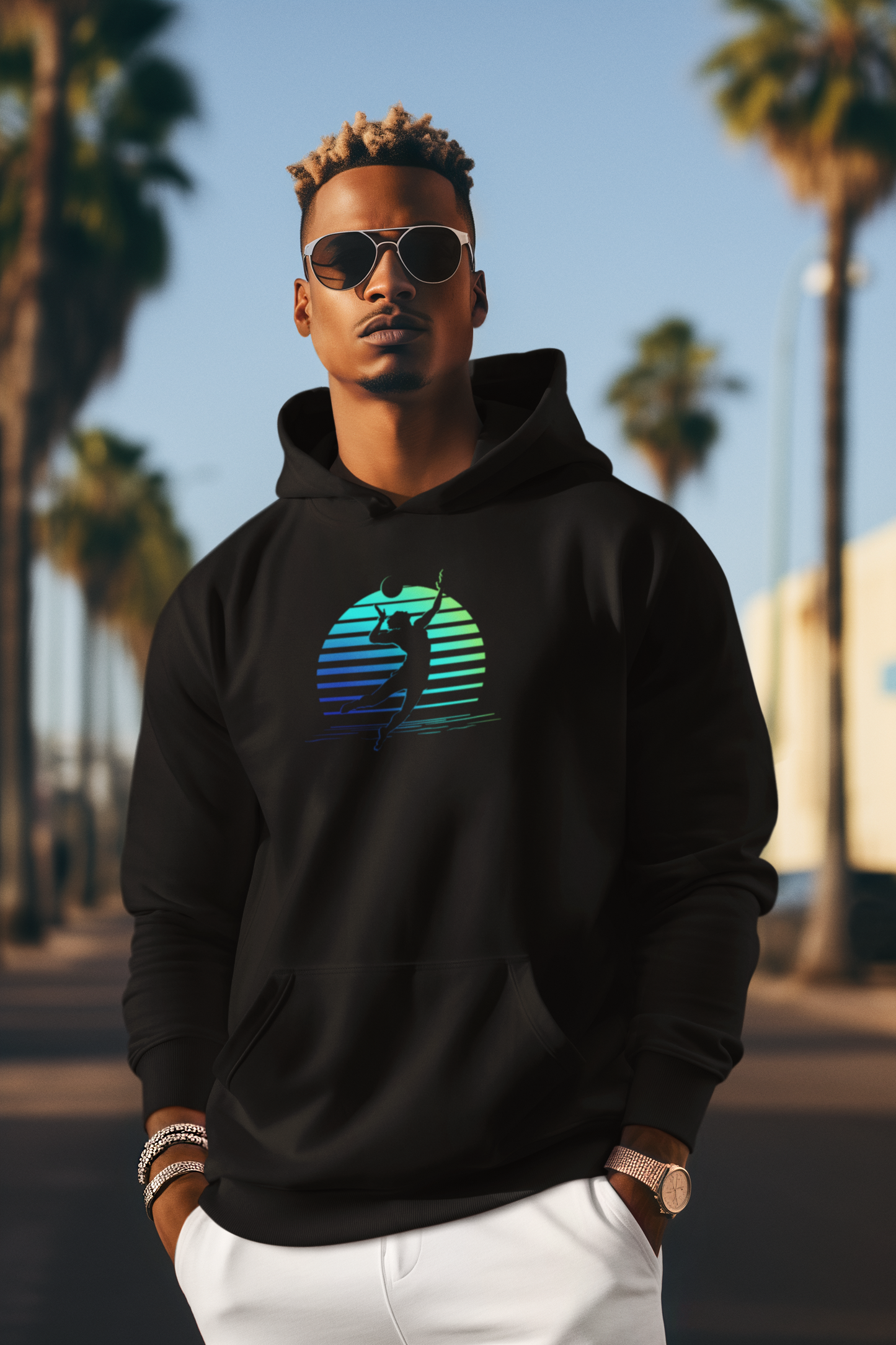 Sudadera con capucha "Volley sun"