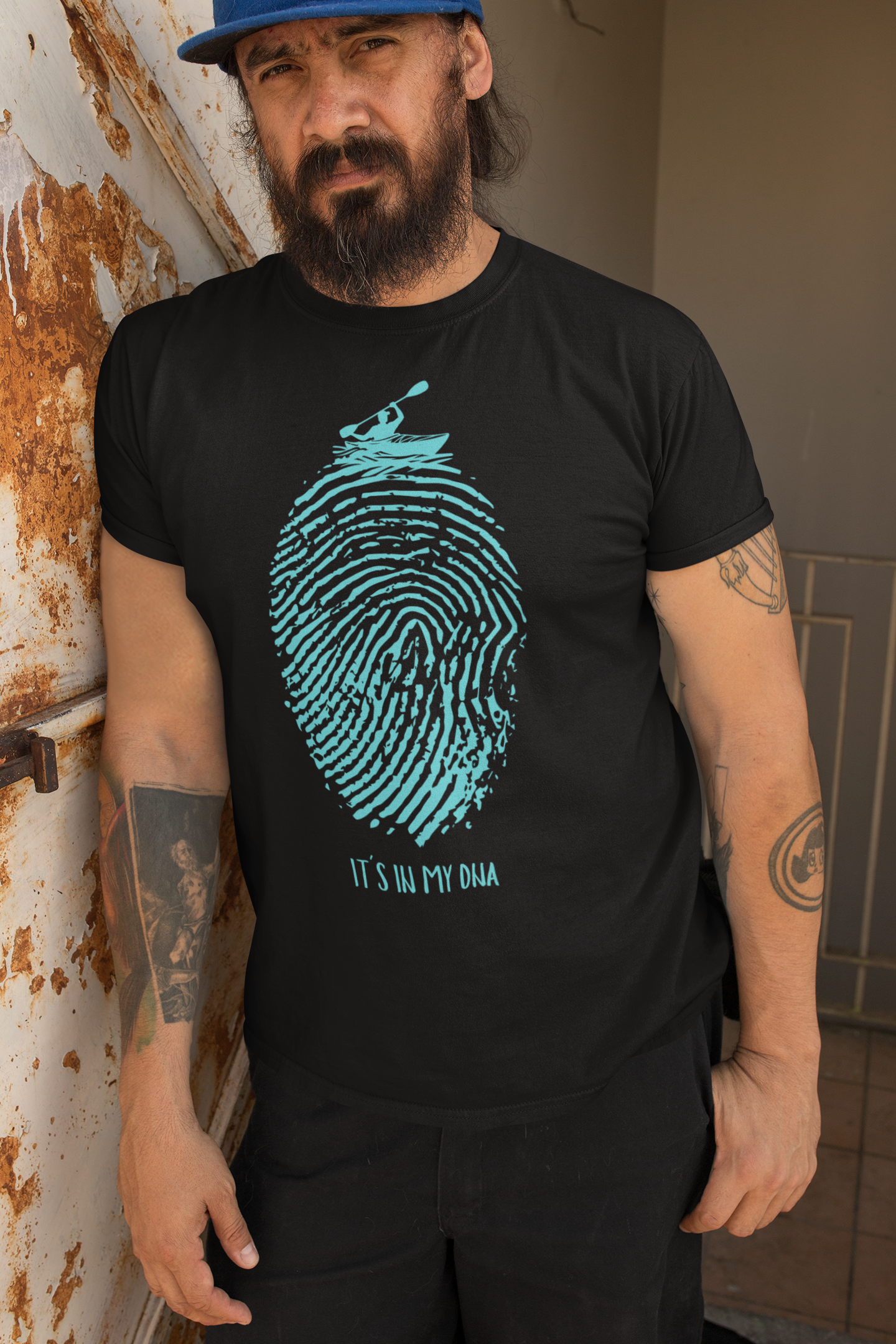 camiseta negro hombre