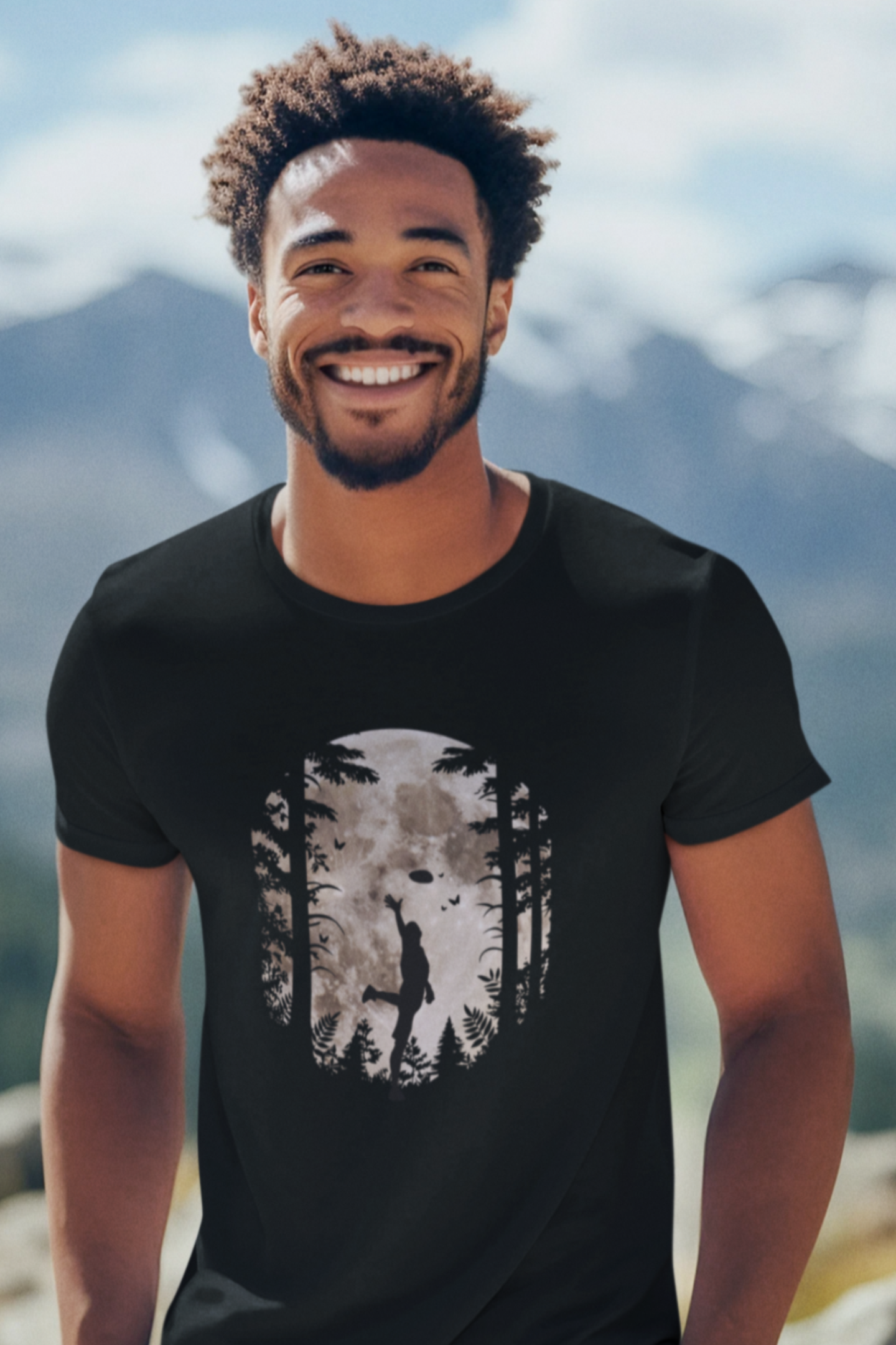 camiseta negro hombre