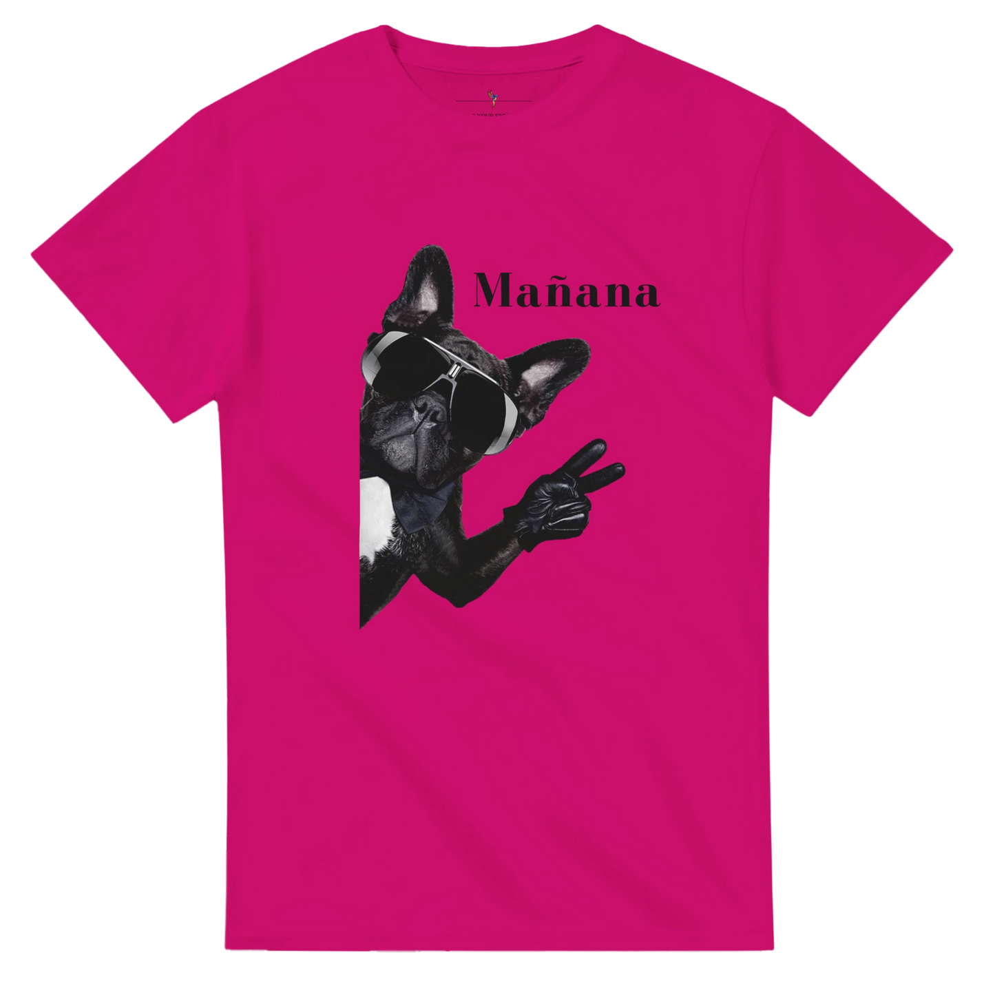 camiseta perro rosa