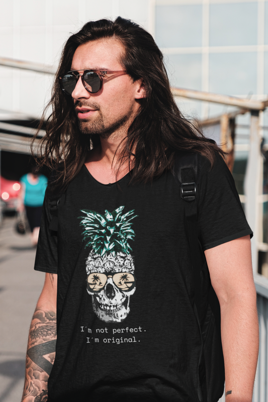 t-shirt skull pineapple camiseta