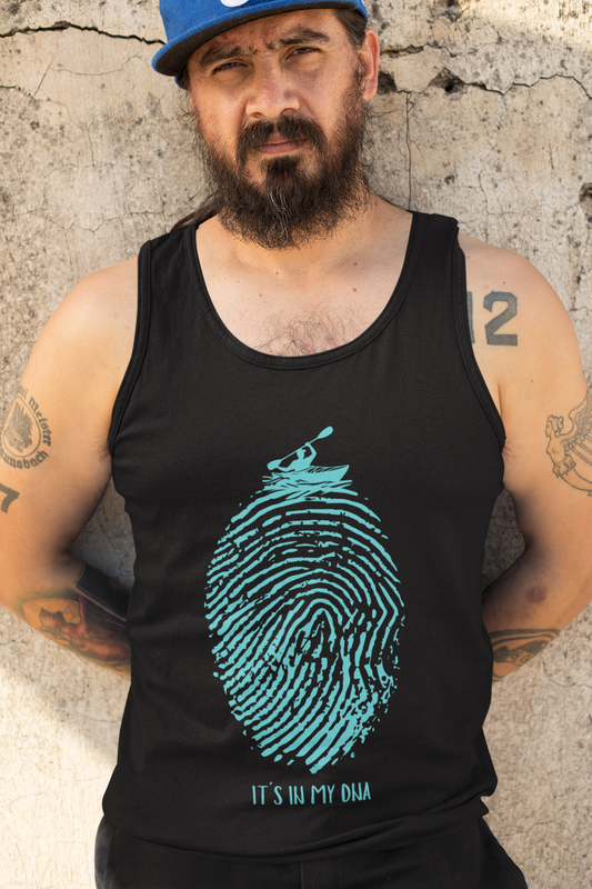 Camiseta sin mangas "ADN Kayakista"