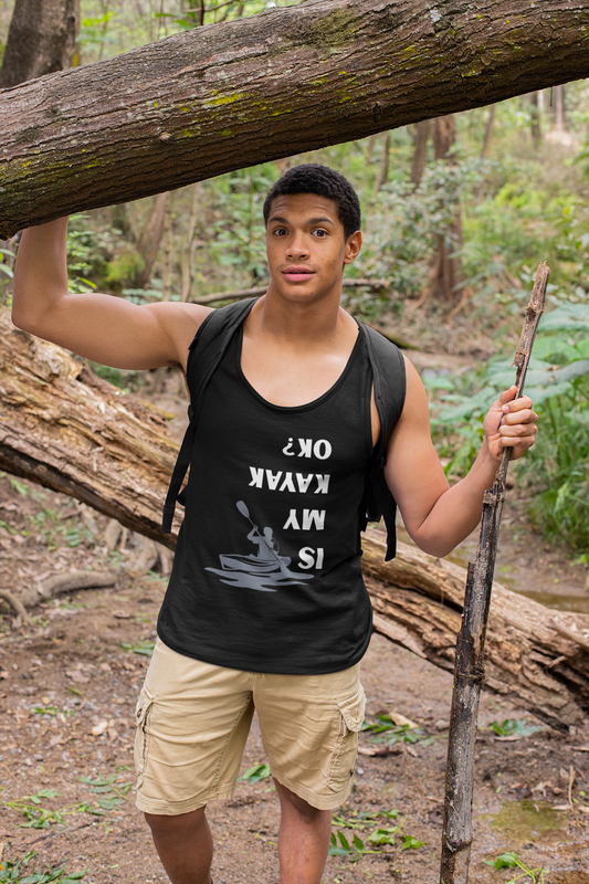 Camiseta sin mangas "¿Está bien mi Kayak?"